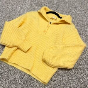 Sezane Micky Jumper Pastel Yellow - Size XXS
